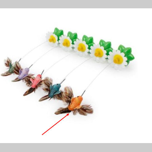 JMT-557450 Electric Rotating Butterfly and Bird Flower Pet Toy with Remote Control