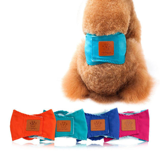JMT-557770 Pet Male Dog Physiological Safety Pants - Solid Color Cotton, Polite Anti-Harassment Design