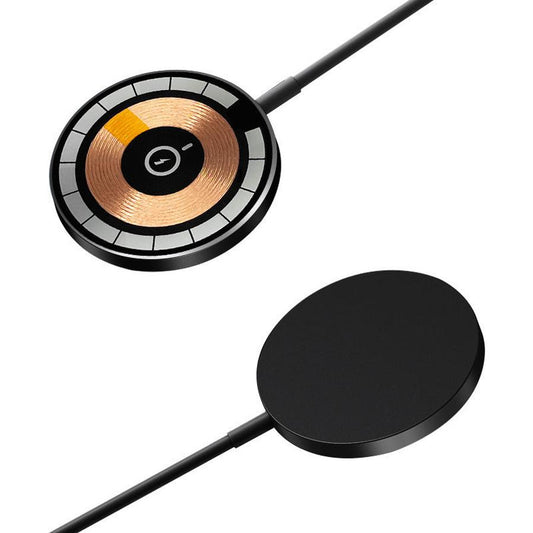 JMT-557834 15W Transparent Wireless Charger with Type-C Input - Compatible with All Wireless Charging Smartphones