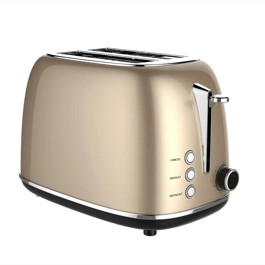 JMT-557962 2-Slice Retro Electric Toaster with Wide Slots – Available in Multiple Colours