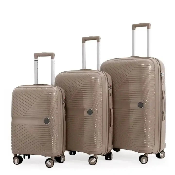 JMT-558026 PP Luggage Set - 3 Waterproof Hard Shell Travel Suitcases in 20'', 24'', and 28'' Sizes