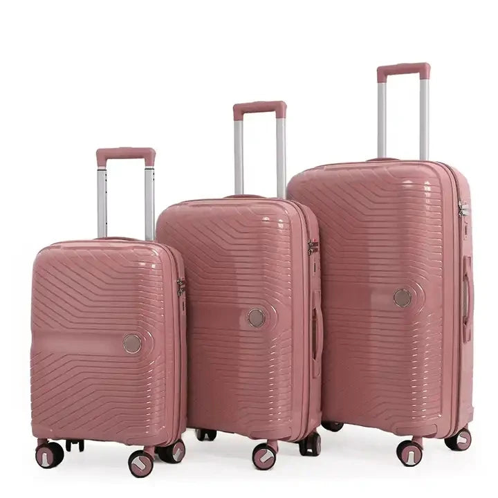JMT-558026 PP Luggage Set - 3 Waterproof Hard Shell Travel Suitcases in 20'', 24'', and 28'' Sizes