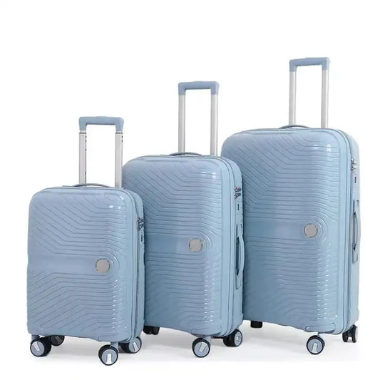 JMT-558026 PP Luggage Set - 3 Waterproof Hard Shell Travel Suitcases in 20'', 24'', and 28'' Sizes