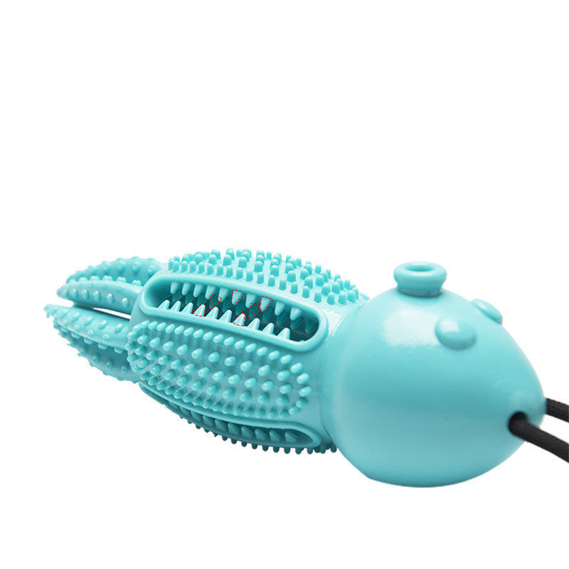 JMT-558282 Octopus Molar Pet Toy for Dental Care and Interactive Play - Length: 5.7 x 31 CM, Available in Red, Blue, Green