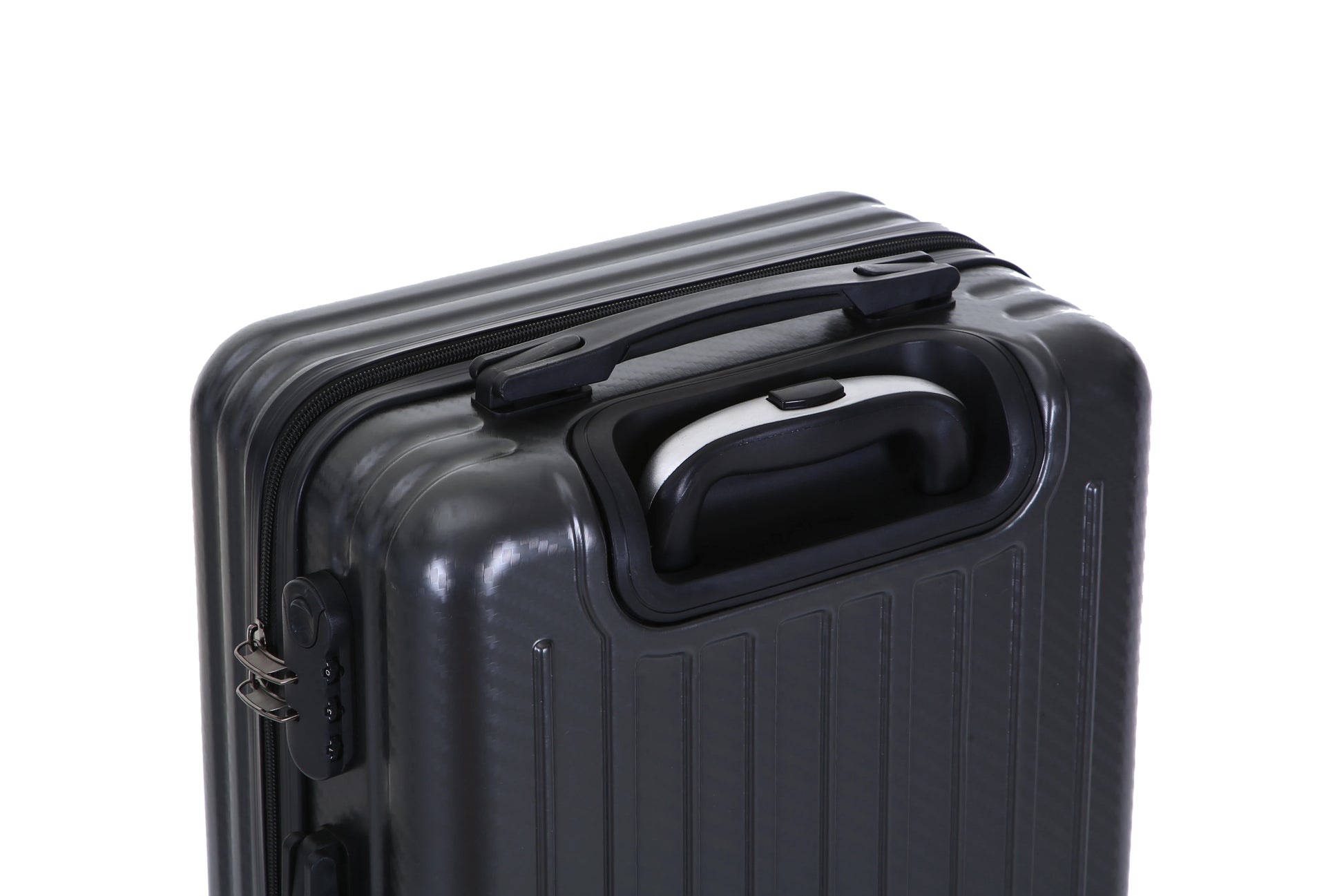 JMT-558346 Durable ABS+PC 3-Piece Luggage Set with Spinner Wheels and Handbag