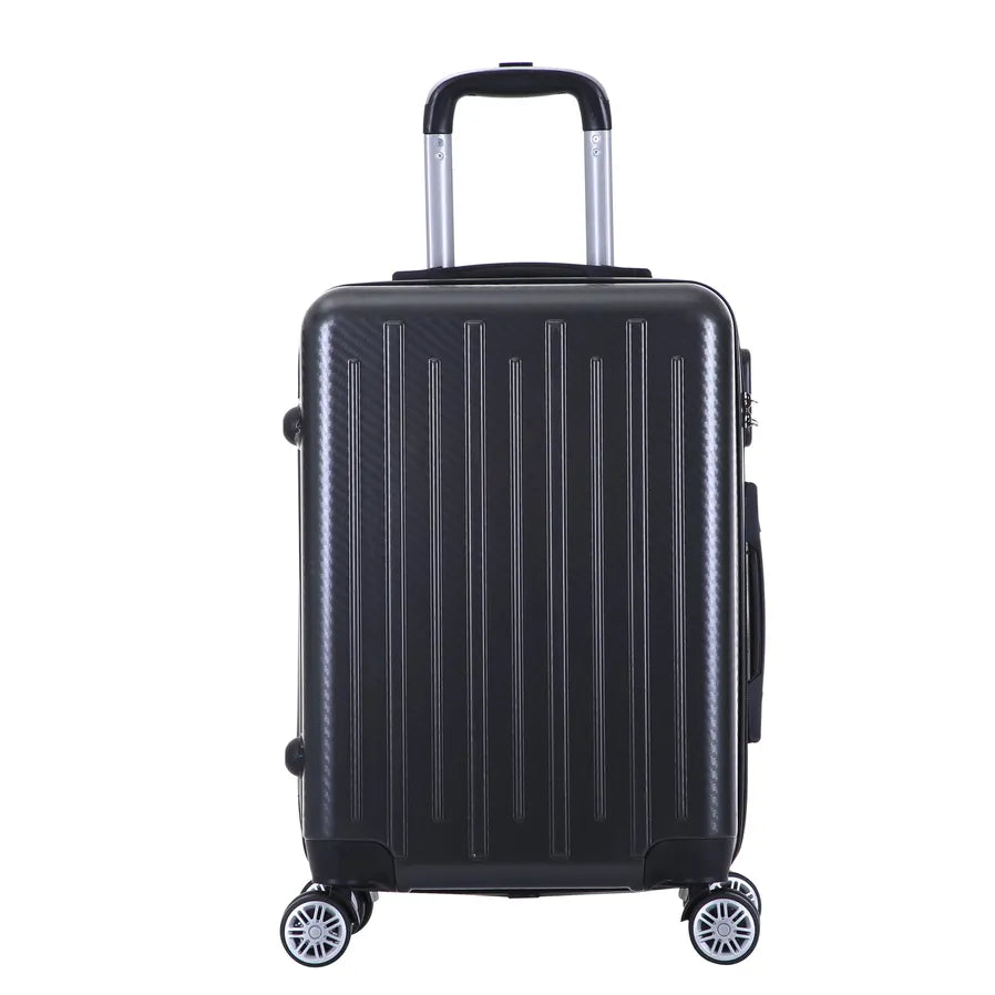 JMT-558346 Durable ABS+PC 3-Piece Luggage Set with Spinner Wheels and Handbag