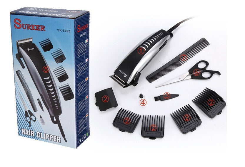 JMT-558538 Electric Fader with Adjustable Ceramic Cutter Head - Compact Design, 12W Power, Black Metal Construction