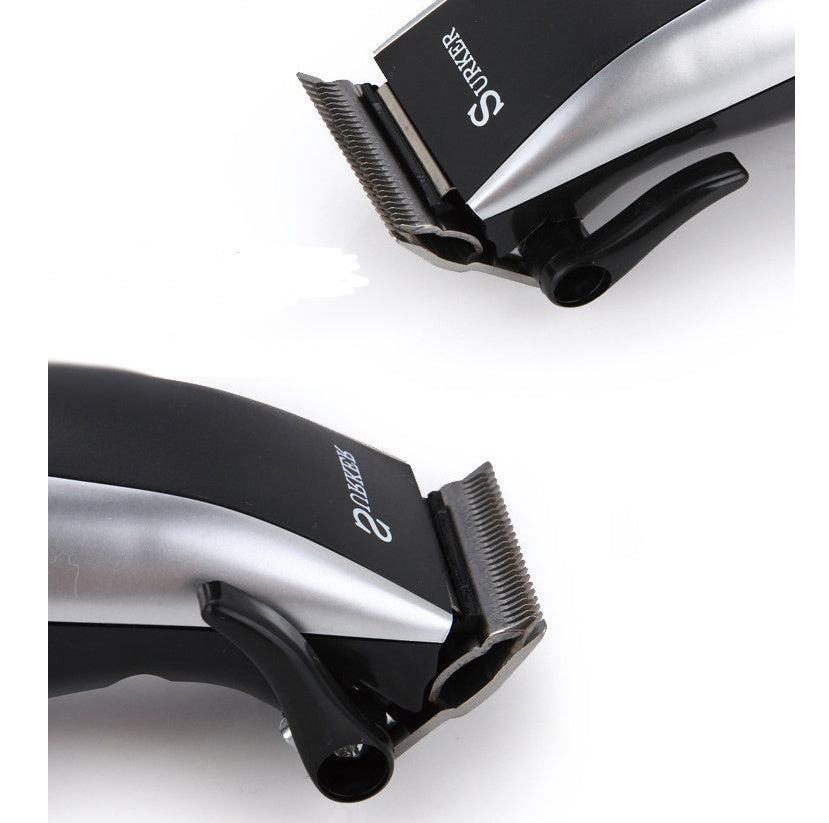 JMT-558538 Electric Fader with Adjustable Ceramic Cutter Head - Compact Design, 12W Power, Black Metal Construction