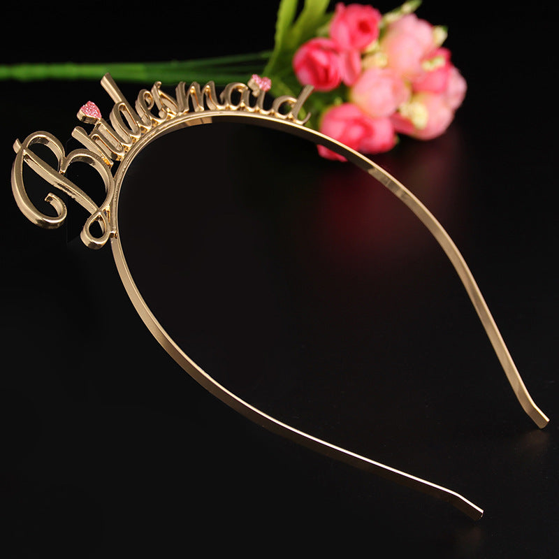 JMT-558986 Elegant Alloy Headband for Brides and Bridesmaids - European & American Style Hair Crown