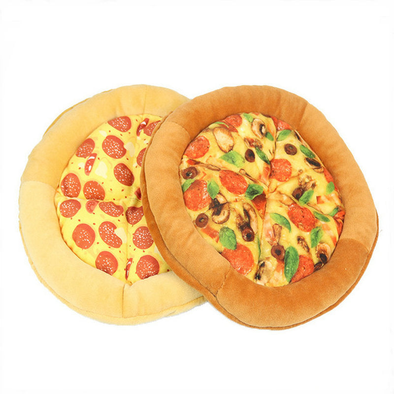 JMT-559434 Bite-Resistant Pet Toy with Sound Paper Design - Cloth Pizza, 24x24x2.5cm