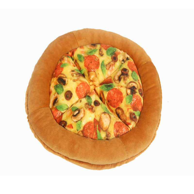 JMT-559434 Bite-Resistant Pet Toy with Sound Paper Design - Cloth Pizza, 24x24x2.5cm