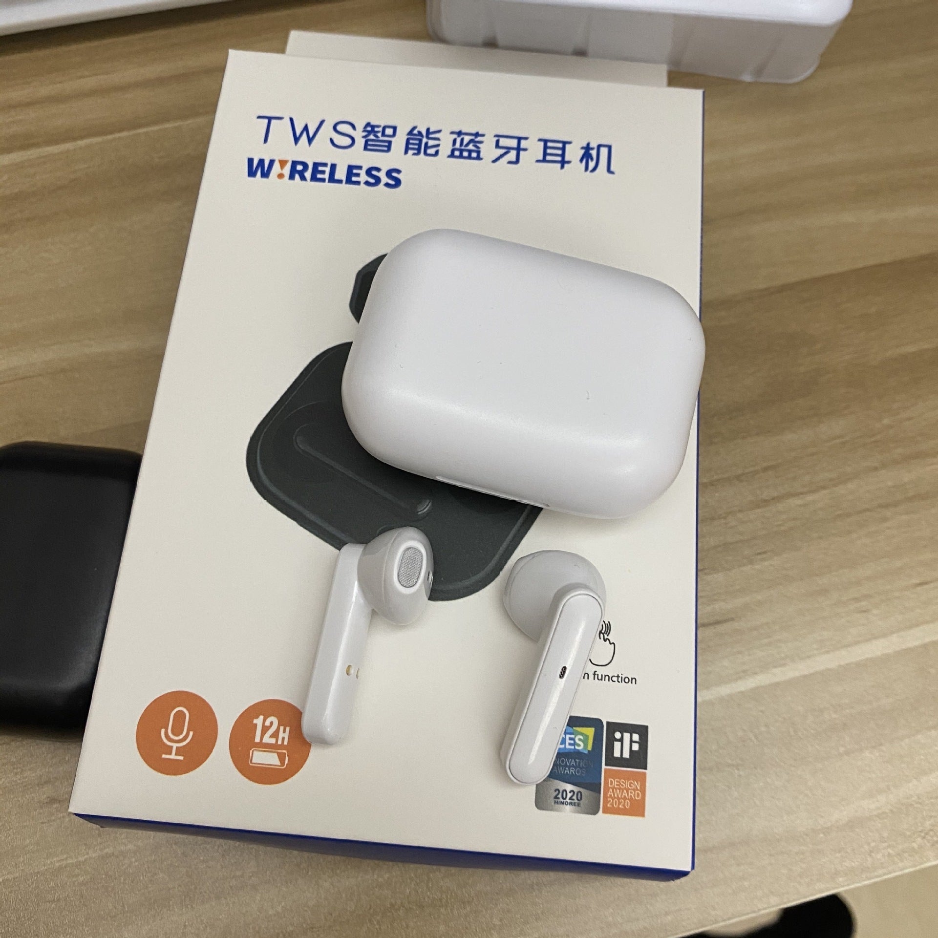 JMT-559434 Wireless Binaural In-Ear Sport Headset with Battery Display and Call Function