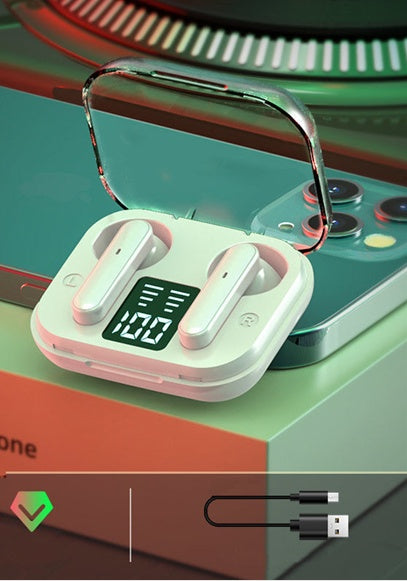 JMT-559434 Wireless Binaural In-Ear Sport Headset with Battery Display and Call Function