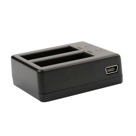 JMT-559626 Dual Charger for EKEN H9 H9R H3R H8PRO H8R & SJCAM SJ4000 SJ5000 - Compact 1050mAh Battery Charging Station