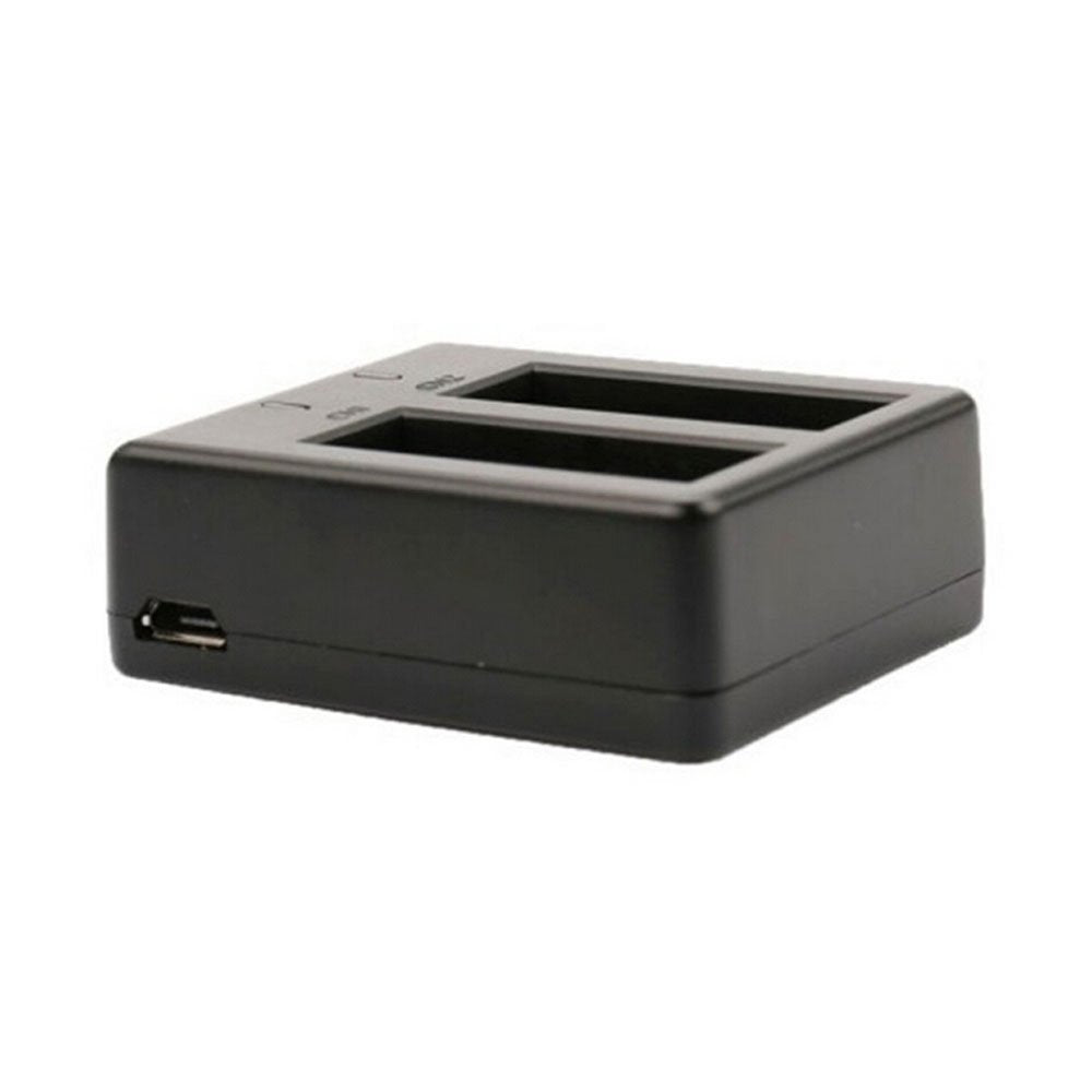 JMT-559626 Dual Charger for EKEN H9 H9R H3R H8PRO H8R & SJCAM SJ4000 SJ5000 - Compact 1050mAh Battery Charging Station