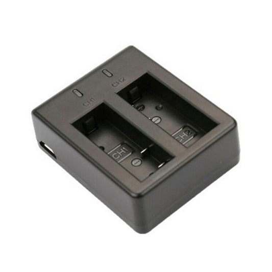 JMT-559626 Dual Charger for EKEN H9 H9R H3R H8PRO H8R & SJCAM SJ4000 SJ5000 - Compact 1050mAh Battery Charging Station