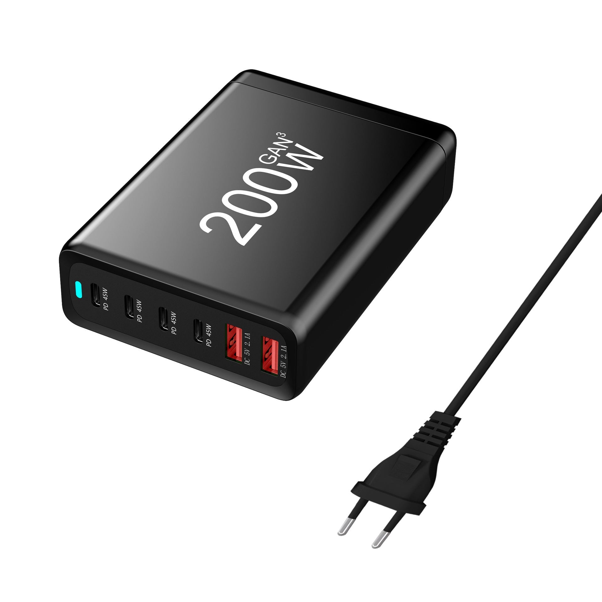 JMT-560138 200W Gallium Nitride Fast Charge Type-C USB Charger - Universal Compatibility