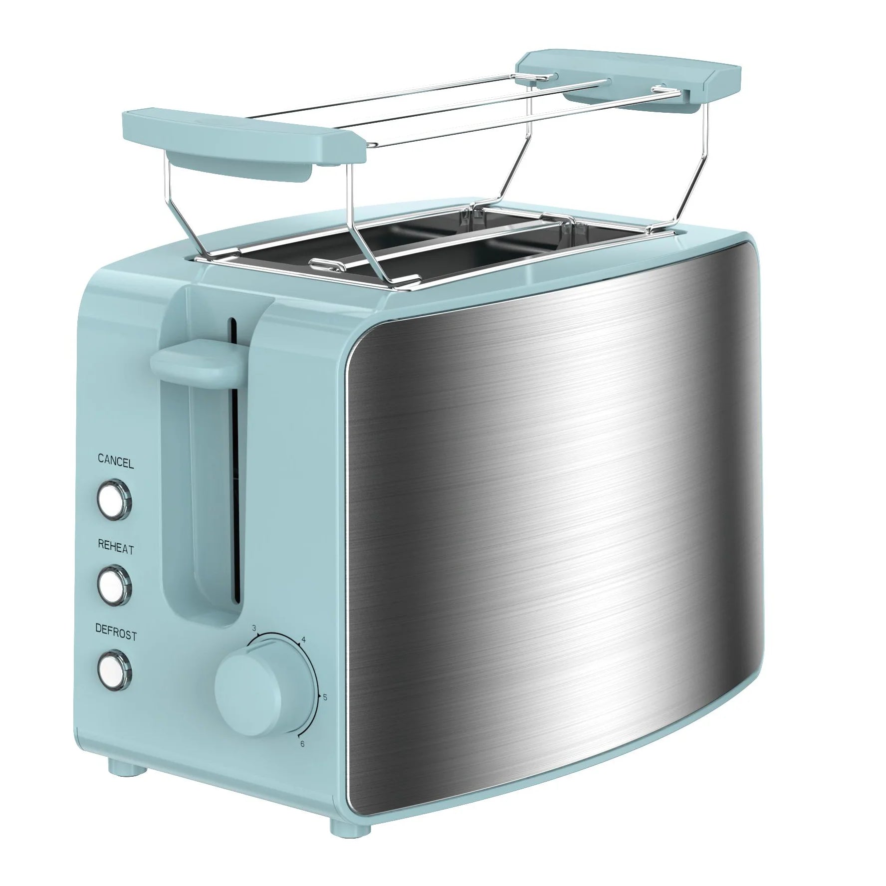 JMT-560266 Long Electric Toaster with Built-In Bun Warmer for Efficient Toasting