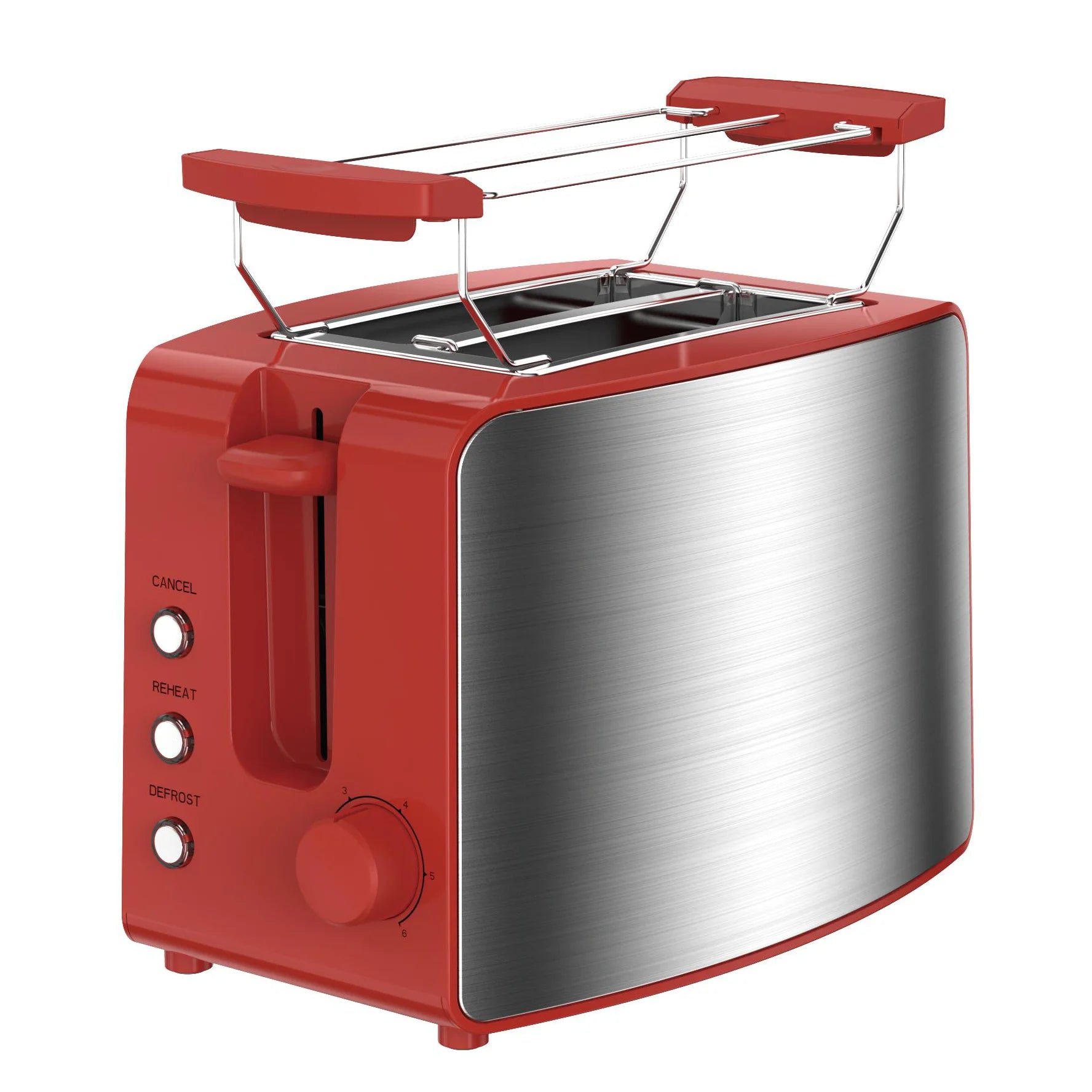 JMT-560266 Long Electric Toaster with Built-In Bun Warmer for Efficient Toasting