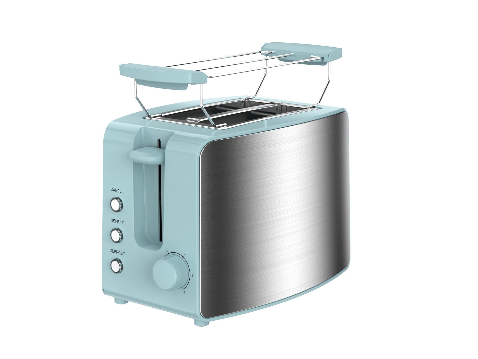 JMT-560266 Long Electric Toaster with Built-In Bun Warmer for Efficient Toasting
