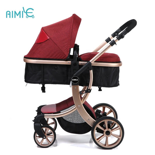 JMT-560778 Luxury 3-in-1 Baby Pushchair with High Landscape Design for Comfortable Strolling