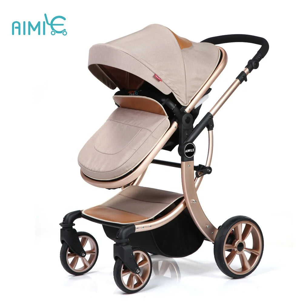 JMT-560778 Luxury 3-in-1 Baby Pushchair with High Landscape Design for Comfortable Strolling