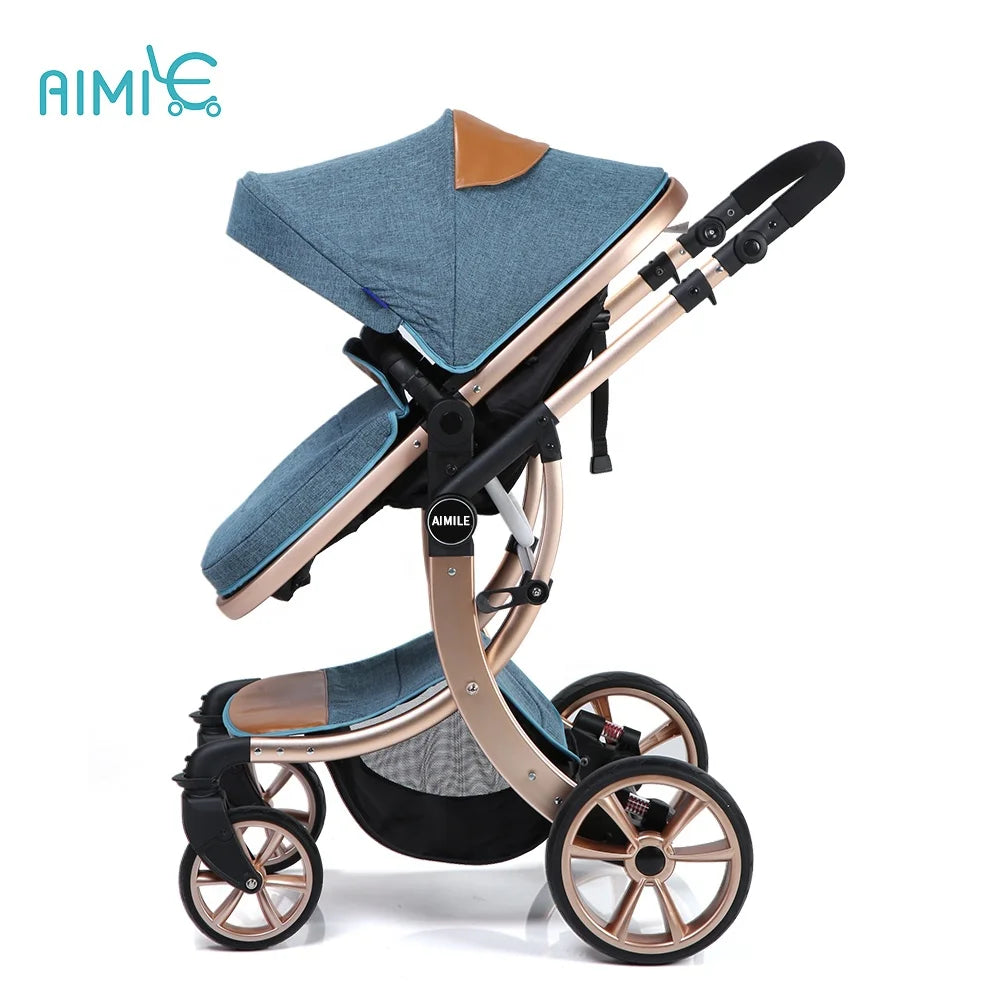 JMT-560778 Luxury 3-in-1 Baby Pushchair with High Landscape Design for Comfortable Strolling