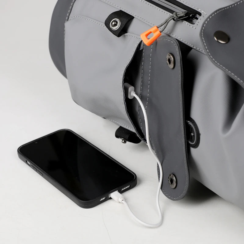 JMT-560778 Luxury Waterproof Laptop Backpack with Breathable Shoulder Straps and USB Charging Port