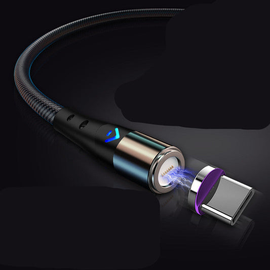 JMT-560778 Magnetic 7-Pin Data Cable with 5A Fast Charge - Universal Compatibility for Android, Apple, and Type-C Devices