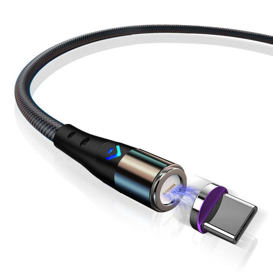 JMT-560778 Magnetic 7-Pin Data Cable with 5A Fast Charge - Universal Compatibility for Android, Apple, and Type-C Devices
