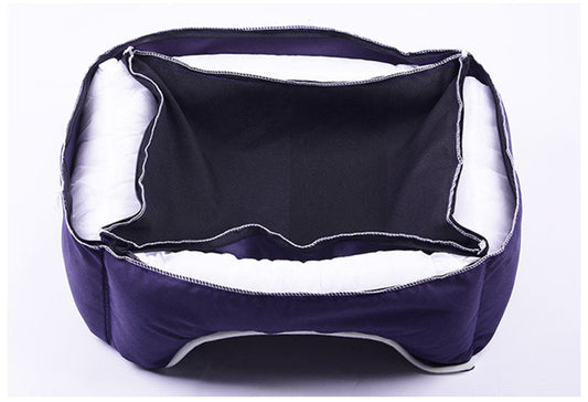 JMT-560906 Removable and Washable Pet Nest in Nautical Theme: Rudder, Anchor, Compass Design