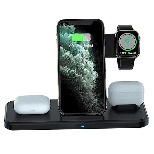 JMT-561290 Universal Three-in-One Bracket Wireless Charger with Indicator Function - Black