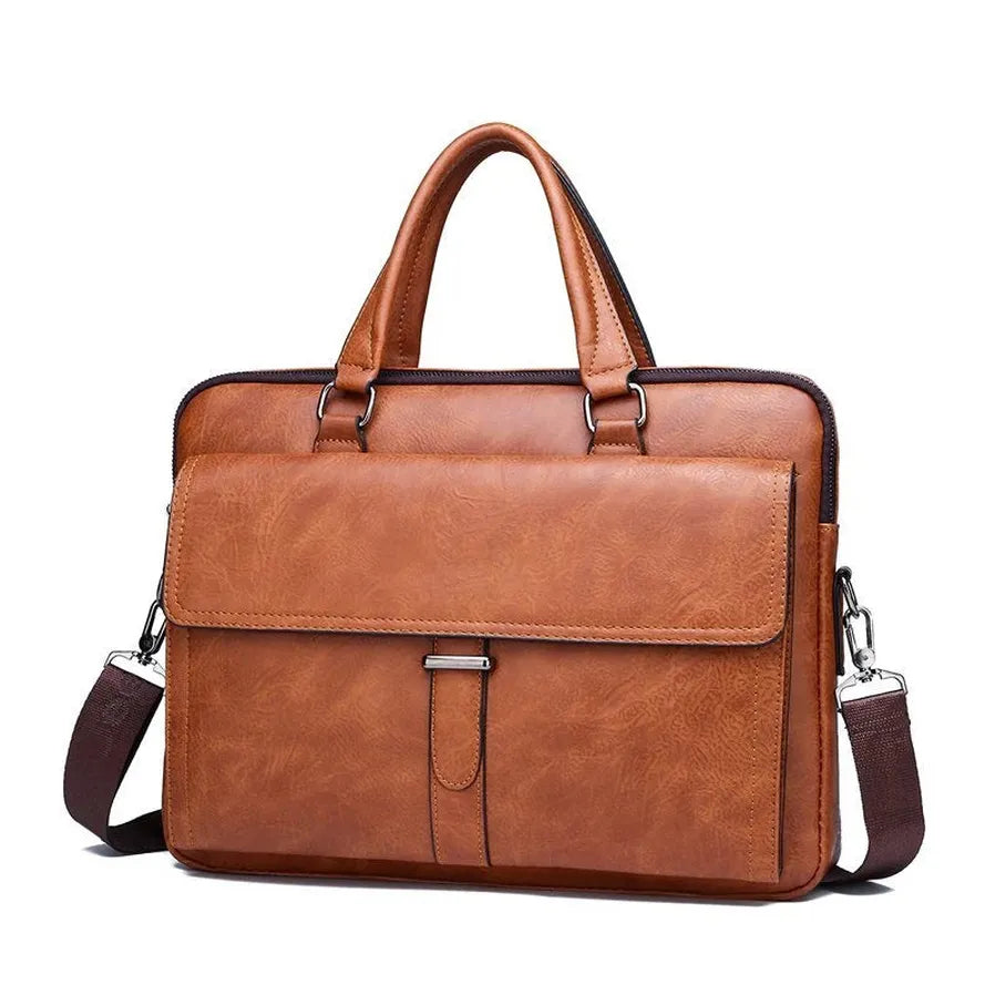 JMT-561418 Professional PU Leather Laptop Briefcase for Business and Travel