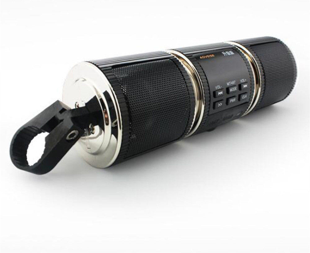 JMT-561418 Waterproof Bluetooth Motorcycle Speakers with FM Radio, USB and AUX Audio Player