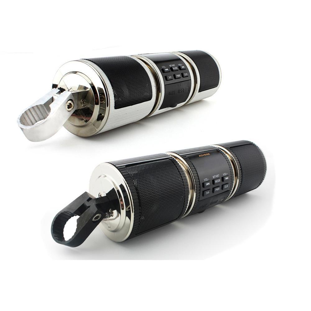 JMT-561418 Waterproof Bluetooth Motorcycle Speakers with FM Radio, USB and AUX Audio Player