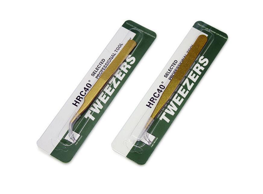 JMT-561866 Curved and Straight Stainless Steel Tweezers for Eyelash Extensions and Makeup Application