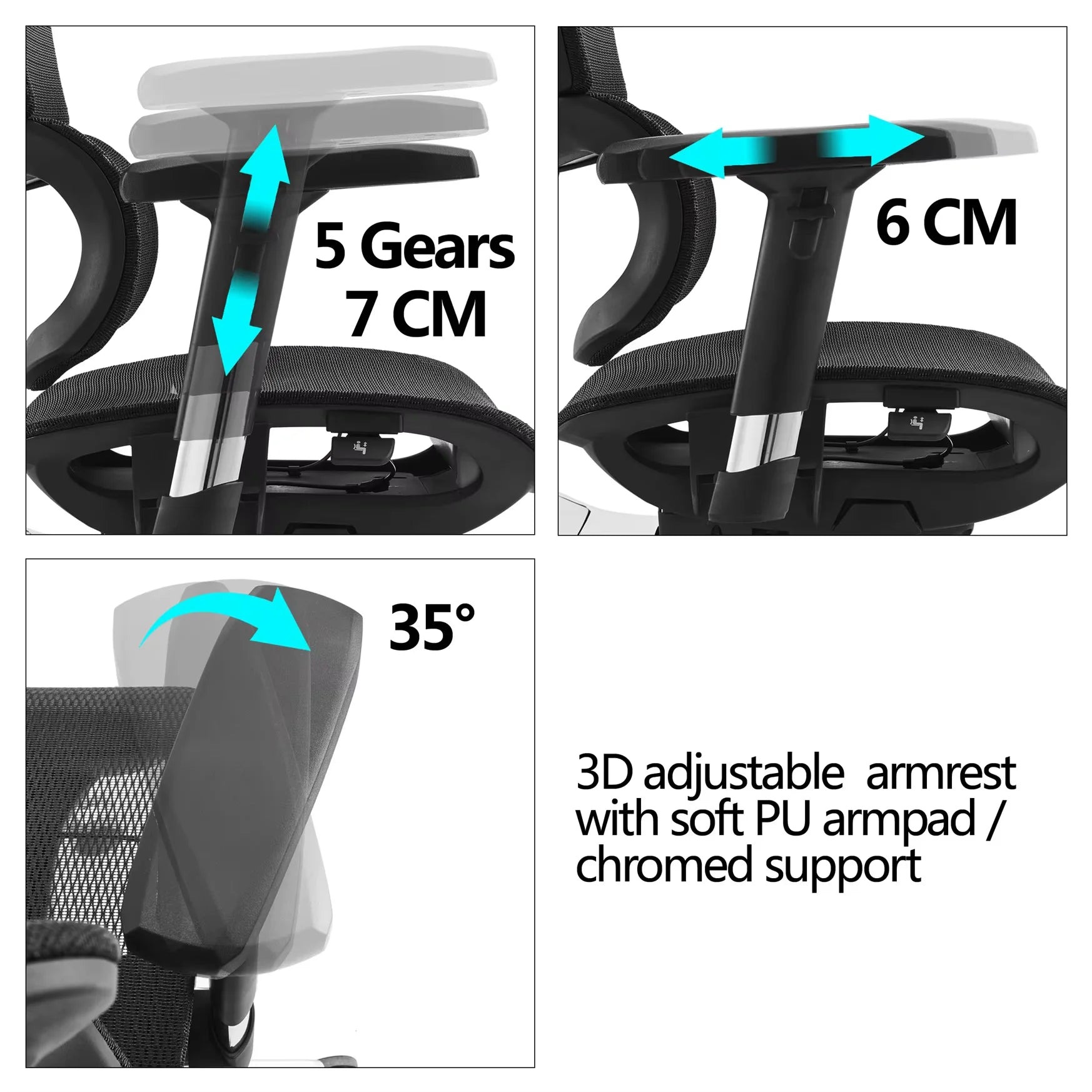 JMT-562186 Ergonomic Mid-Back Mesh Office Chair with Customisable Colour Options