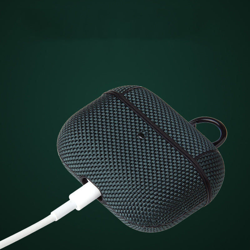 JMT-562250 AirPods Pro Compatible Flip Top Case - Durable Plastic in Black, Blue, Red, Pine Needle Green