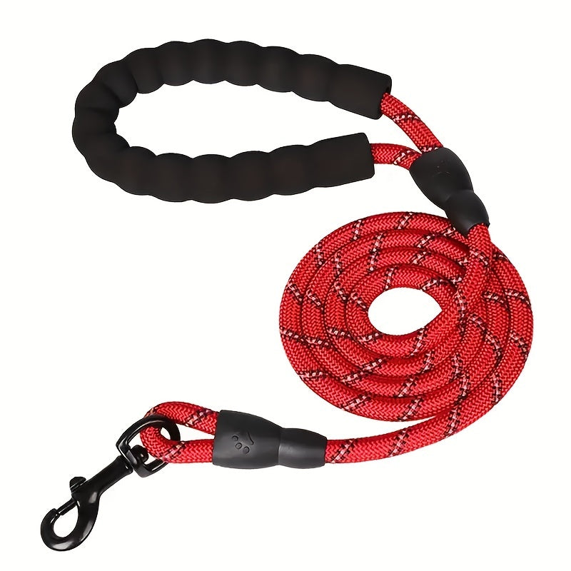 JMT-562250 Elastic Dog Leash with Padded Handle for Comfortable Jogging and Training, 5 Feet Reflective Rope and Adjustable Waist Belt for Hands-Free Pet Walking