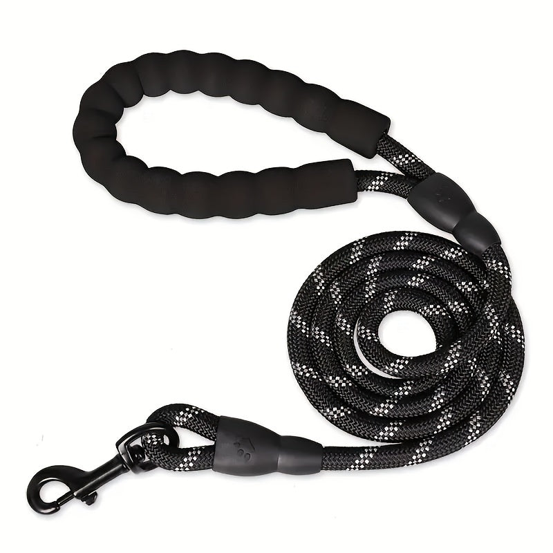 JMT-562250 Elastic Dog Leash with Padded Handle for Comfortable Jogging and Training, 5 Feet Reflective Rope and Adjustable Waist Belt for Hands-Free Pet Walking
