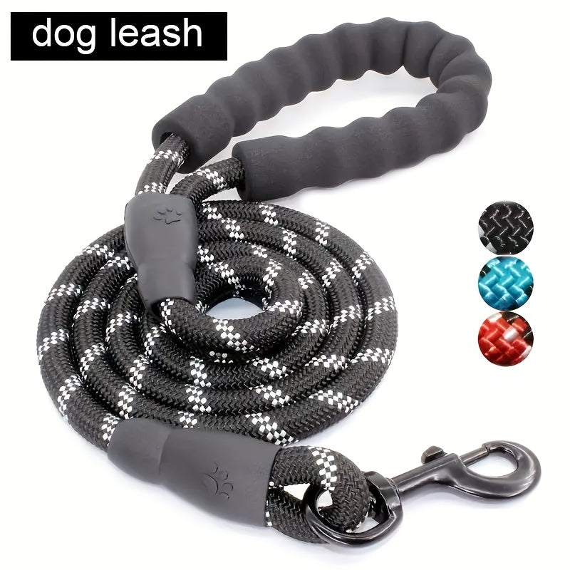 JMT-562250 Elastic Dog Leash with Padded Handle for Comfortable Jogging and Training, 5 Feet Reflective Rope and Adjustable Waist Belt for Hands-Free Pet Walking