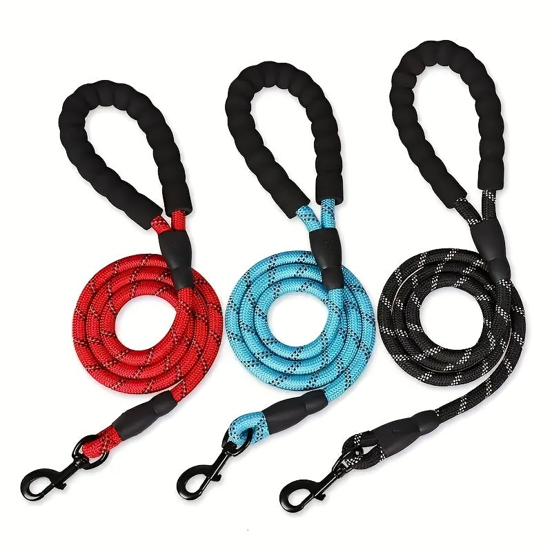 JMT-562250 Elastic Dog Leash with Padded Handle for Comfortable Jogging and Training, 5 Feet Reflective Rope and Adjustable Waist Belt for Hands-Free Pet Walking