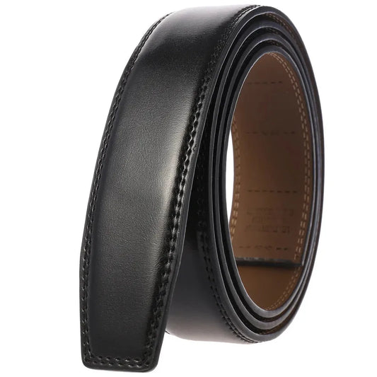 JMT-562506 Genuine Cowhide Leather Belt - No Buckle Design, Model LY35-3633