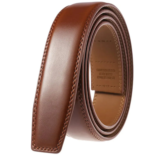 JMT-562506 Genuine Cowhide Leather Belt - No Buckle Design, Model LY35-3633