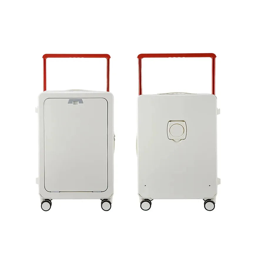 JMT-562634 Soft Shell Carry-On Suitcase with Open Top and Laptop Compartment for Travelling