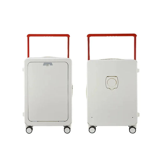 JMT-562634 Soft Shell Carry-On Suitcase with Open Top and Laptop Compartment for Travelling