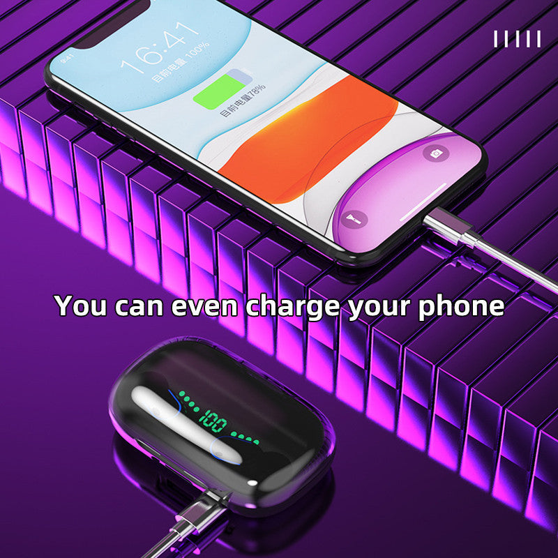 JMT-562890 Wireless Bluetooth TWS Headset with Charging Case and Long Battery Life