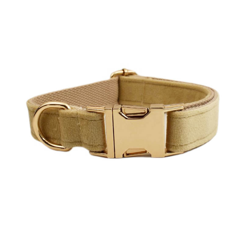 JMT-563082 Scalable Velvet Fabric Dog Collar Set with Bow, Flower, Vest, Leash & Poop Bag