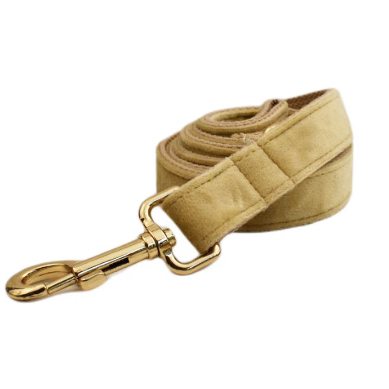 JMT-563082 Scalable Velvet Fabric Dog Collar Set with Bow, Flower, Vest, Leash & Poop Bag