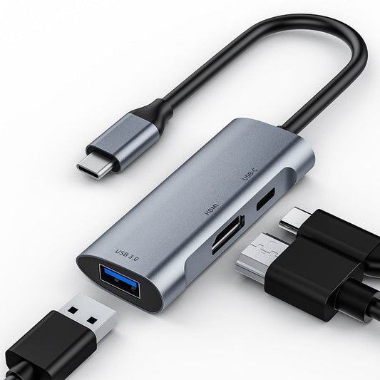 JMT-563082 Type-C 3-in-1 HDMI PD USB Expansion Dock for Seamless Connectivity
